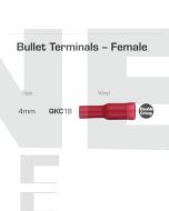 Quikcrimp Bullet Female Pre-Insulated Terminal Red 0.5 - 1.5mm2 Pack of 100