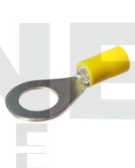  Quikcrimp QKC42  Yellow 10MM Ring Terminal 3/8 