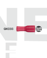 Quikcrimp QKC66 Red Female Vinyl 4.8mm Blade Terminals - Full Insulated 