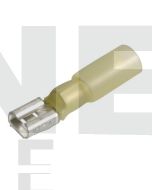 IONNIC HDC50 6.3mm Yellow Female Heatshrink Blade Terminals (Pack of 100)