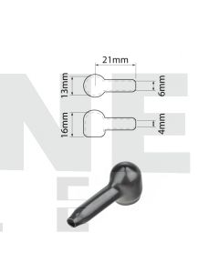 Ionnic SY2900-BLK Battery 13mm Terminal Insulator in Black – Lug & Ring (Pack QTY 100)