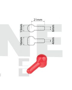 Ionnic SY2900-RED Battery 13mm Terminal Insulator in Red – Lug & Ring (Pack QTY 1)