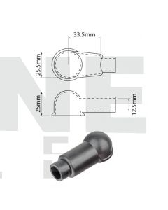 Ionnic SY2982-BLK Battery 25.5mm Terminal Insulator in Black – Lug & Ring (Pack QTY 1)