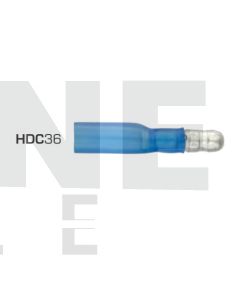 IONNIC HDC36 Blue Heatshrink Male Bullet Terminal (Pack of 100)