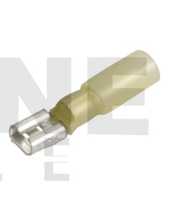 IONNIC HDC50 6.3mm Yellow Female Heatshrink Blade Terminals (Pack of 100)